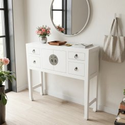 Console Twinzie Vit 90x25x80cm