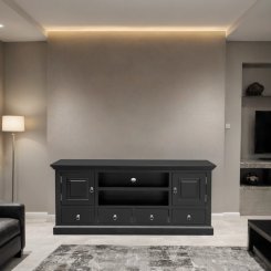 TV bänk Stockvik Svart 150x50x65cm