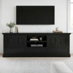 TV bänk Ovansjö Svart 180x50x65cm