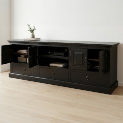 TV bänk Ovansjö Svart 180x50x65cm