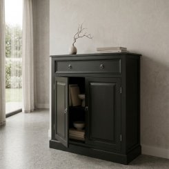 Skänk Vallnäs Svart 100x45x Höjd 115cm