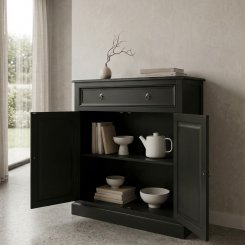 Skänk Vallnäs Svart 100x45x Höjd 115cm