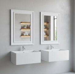 Spegel Klöset Vit 60x90cm