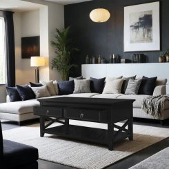 Soffbord Sörfors Svart 110x60x50cm