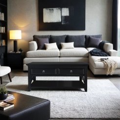 Soffbord Sörfors Svart 110x60x50cm