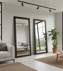 Spegel Gammelby svart 90x180cm