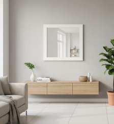 Spegel Ed Vit 80x80cm