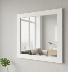 Spegel Ed Vit 80x80cm