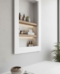 Spegel Draget Vit 60x90cm