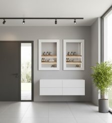 Spegel Draget Vit 60x90cm