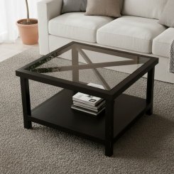 Soffbord Robertsfors Svart 80x80x50cm