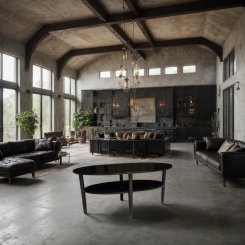 Soffbord Dreys Oval Svart 135x70x55cm