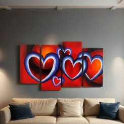 oljemålning hjärtan