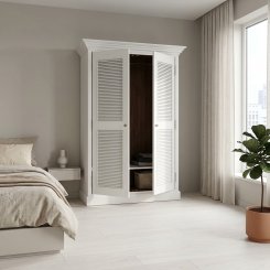 Garderob Lykke Vit 142x62x200cm