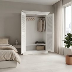 Garderob Lykke Vit 142x62x200cm