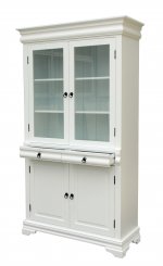 Vitrinskåp Ekerö Vit 105x42x190cm