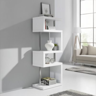 Bokhylla Alton Vit 60x40x165cm