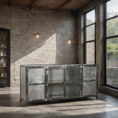 Skänk Genius metall B180xD45xH85cm