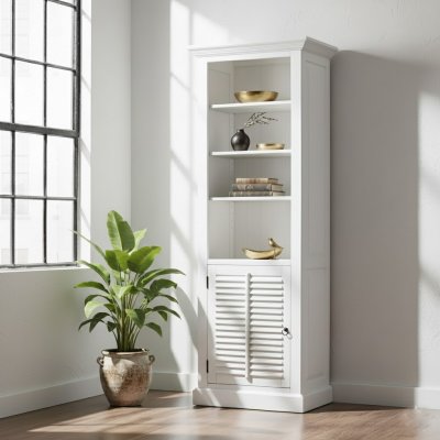 Bokhylla Portland Vit 70x47x195cm