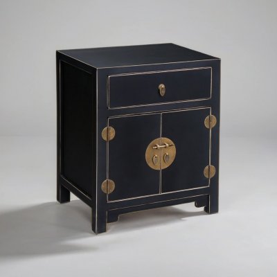 Sängskåp Yunnan Svart 50x40x60cm