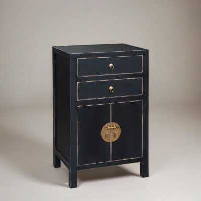 sängbord asiatiskt svart