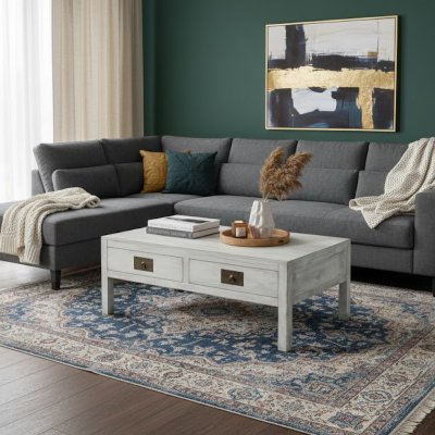 Soffbord Charcol Vit 135x75x50cm