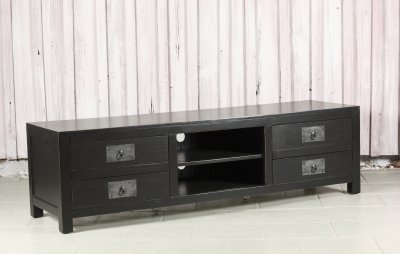tv bänk svart