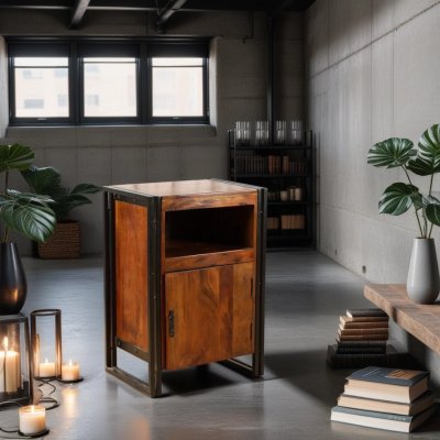 Skåp Sweet Akacia-brun 55x40x80cm