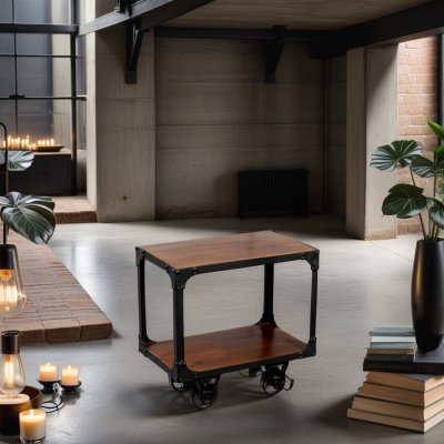 Soffbord Royal Akacia-brun 50x30x50cm