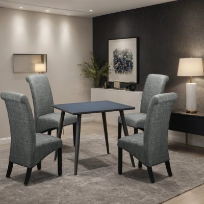 matgrupp bord och 4 stolar