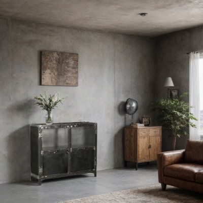 Skänk Velou Svart metall B100xD31xH85cm