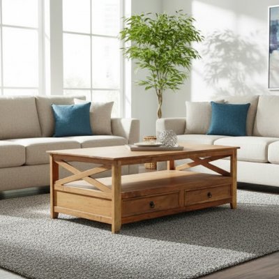 Soffbord East natur 135x75x50cm