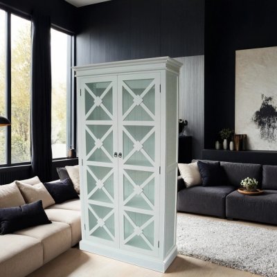 Vitrinskåp Sigrid Vit 100x40x190cm