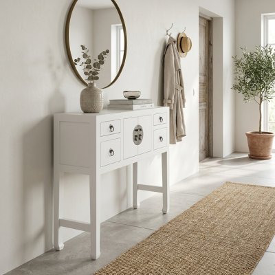 Console Twinzie Vit 90x25x80cm