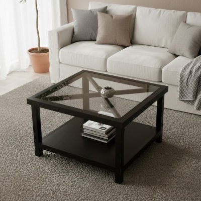 Soffbord Robertsfors Svart 80x80x50cm