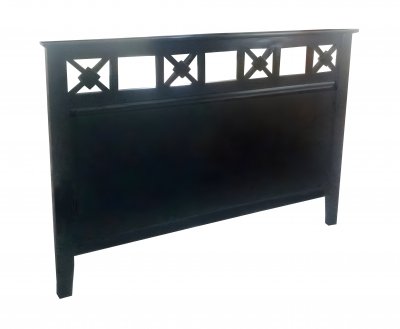 Sänggavel Nyadal Kryss Svart 195x120cm